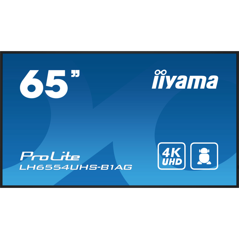 IIYAMA LH6554UHS-B1AG 4K TV (Flat, 64,5 Zoll / 164 cm, UHD 4K, Android)