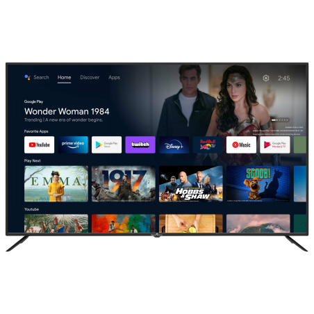 SMART TECH 75 Zoll QLED Smart TV 75QA20T1 LED TV (Flat, 75 Zoll / 189 cm, UHD 4K, SMART TV, android 11.0)