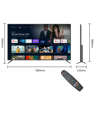 SMART TECH 75 Zoll QLED Smart TV 75QA20T1 LED TV (Flat, 75 Zoll / 189 cm, UHD 4K, SMART TV, android 11.0)