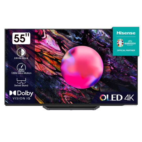 HISENSE 55A85K OLED TV (Flat, 55 Zoll / 139 cm, OLED 4K, SMART TV, VIDAA U)