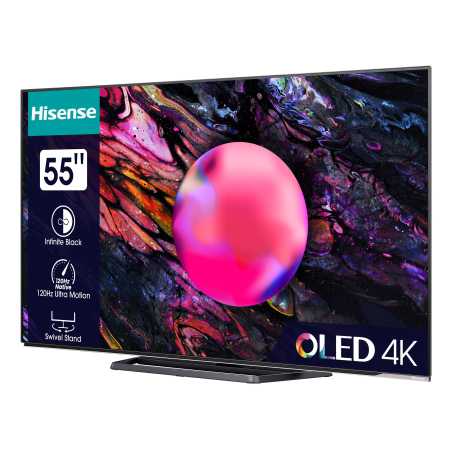 HISENSE 55A85K OLED TV (Flat, 55 Zoll / 139 cm, OLED 4K, SMART TV, VIDAA U)