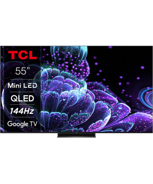 TCL 55 C 835 LED TV (Flat, 55 Zoll / 139 cm, UHD 4K, Google TV)
