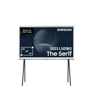 SAMSUNG GQ50LS01BGU The Serif QLED TV (Flat, 50 Zoll / 125 cm, UHD 4K, SMART TV, Tizen)