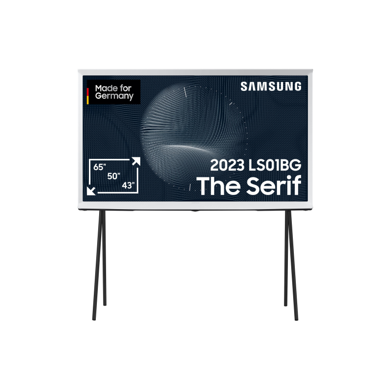 SAMSUNG GQ50LS01BGU The Serif QLED TV (Flat, 50 Zoll / 125 cm, UHD 4K, SMART TV, Tizen)