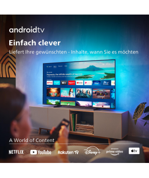 PHILIPS 70PUS8007/12 LED TV (Flat, 70 Zoll / 177 cm, UHD 4K, SMART TV, Ambilight, Android TV™ 11 (R))