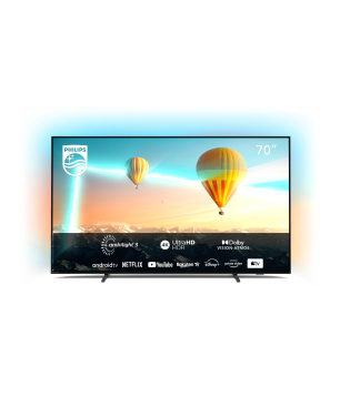 PHILIPS 70PUS8007/12 LED TV (Flat, 70 Zoll / 177 cm, UHD 4K, SMART TV, Ambilight, Android TV™ 11 (R))