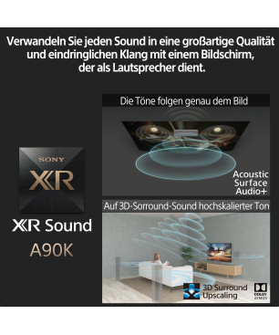 SONY BRAVIA XR-42A90K OLED TV (Flat, 42 Zoll / 106 cm, OLED 4K, SMART TV, Google TV)