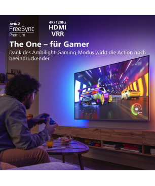PHILIPS 55PUS8837/12 The One LED TV (Flat, 55 Zoll / 139 cm, UHD 4K, SMART TV, Ambilight, Android TV™ 11 (R))