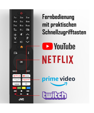 JVC LT-65VU8156 LED TV (Flat, 65 Zoll / 164 cm, UHD 4K)