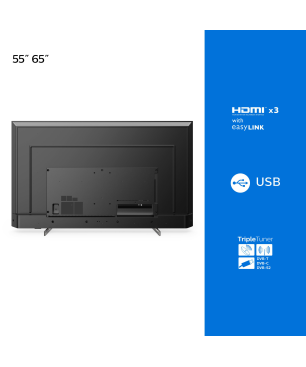 PHILIPS 55PUS7556/12 LED TV (Flat, 55 Zoll / 139 cm, UHD 4K, SMART TV, SAPHI)