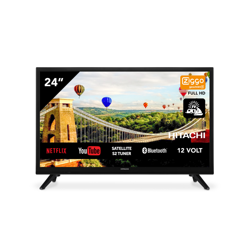 HITACHI 24HE2202 24 Zoll LED TV (Flat, 24 Zoll / 61 cm, HD-ready, SMART TV)