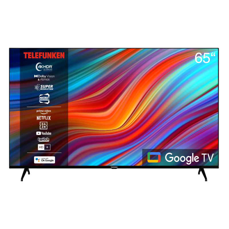 TELEFUNKEN XU65GA660S LED TV (Flat, 65 Zoll / 164 cm, UHD 4K)