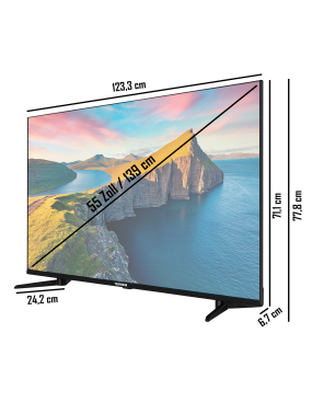 TELEFUNKEN QU55K800 QLED TV (Flat, 55 Zoll / 139 cm, UHD 4K, SMART TV)