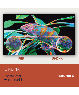 GRUNDIG 55 VCE 223 LED TV (Flat, 55 Zoll / 139 cm, HDR 4K, SMART TV, Android 9)