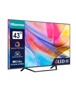 HISENSE 43A7KQ QLED TV (Flat, 43 Zoll / 109 cm, UHD 4K, SMART TV, VIDAA U6)
