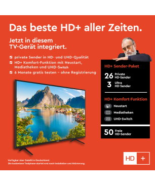 TELEFUNKEN XU55SN550S LED TV (Flat, 55 Zoll / 139 cm, UHD 4K)