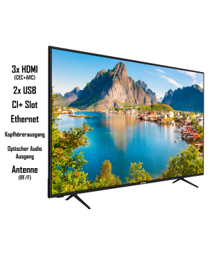 TELEFUNKEN XU55SN550S LED TV (Flat, 55 Zoll / 139 cm, UHD 4K)