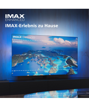 PHILIPS 77OLED908/12 OLED TV (Flat, 77 Zoll / 194 cm, UHD 4K, SMART TV, Ambilight, Google TV 12)