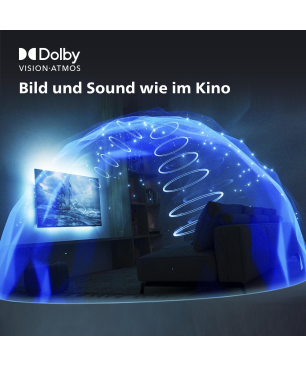 PHILIPS 77OLED908/12 OLED TV (Flat, 77 Zoll / 194 cm, UHD 4K, SMART TV, Ambilight, Google TV 12)