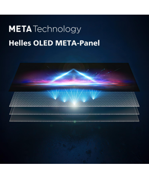 PHILIPS 77OLED908/12 OLED TV (Flat, 77 Zoll / 194 cm, UHD 4K, SMART TV, Ambilight, Google TV 12)