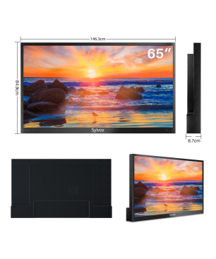 SYLVOX Pool pro OT65A2KEGE-EU 65 Zoll Outdoor TV LED TV (Flat, 65 Zoll / 165,1 cm, HDR 4K, SMART TV)