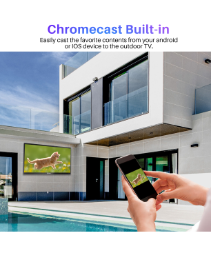 SYLVOX Pool pro OT65A2KEGE-EU 65 Zoll Outdoor TV LED TV (Flat, 65 Zoll / 165,1 cm, HDR 4K, SMART TV)