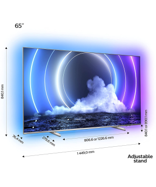 PHILIPS 65 PML 9506/12 Mini LED TV (Flat, 65 Zoll / 164 cm, UHD 4K, Ambilight, Android TV™ 10 (Q))