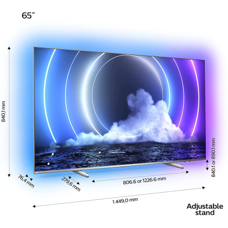 PHILIPS 65 PML 9506/12 Mini LED TV (Flat, 65 Zoll / 164 cm, UHD 4K, Ambilight, Android TV™ 10 (Q))