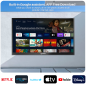 SYLVOX 55 Zoll Smart Outdoor TV 2000nit Pool Pro OT55A2KEGE-EU LED TV (Flat, 55 Zoll / 139,7 cm, HDR 4K, SMART TV)