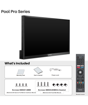 SYLVOX 55 Zoll Smart Outdoor TV 2000nit Pool Pro OT55A2KEGE-EU LED TV (Flat, 55 Zoll / 139,7 cm, HDR 4K, SMART TV)