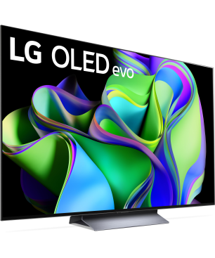 LG OLED77C31LA OLED evo TV (Flat, 77 Zoll / 195 cm, OLED 4K, SMART TV, webOS 23)
