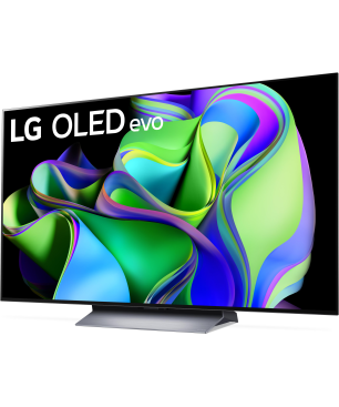 LG OLED77C31LA OLED evo TV (Flat, 77 Zoll / 195 cm, OLED 4K, SMART TV, webOS 23)
