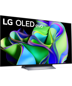 LG OLED77C31LA OLED evo TV (Flat, 77 Zoll / 195 cm, OLED 4K, SMART TV, webOS 23)