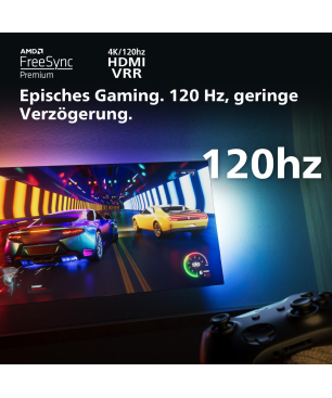 PHILIPS 65PML9008/12 4K UHD MiniLED TV (Flat, 65 Zoll / 164 cm, UHD 4K, SMART TV, Ambilight, Philips Smart TV)