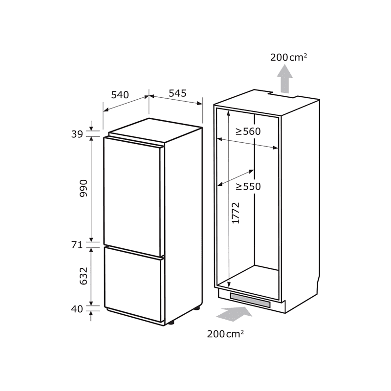 EXQUISIT EKGC270-70-E-040F Kühl- und Gefrierkombination (F, 1780 mm hoch, Weiß) EXQUISIT EKGC270-70-E-040F Kühl- und Gefrierkombination (F, 1780 mm hoch, Weiß)