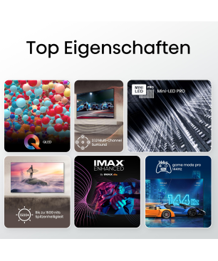 HISENSE 55U8KQ Mini LED TV (Flat, 55 Zoll / 139 cm, UHD 4K, SMART TV)