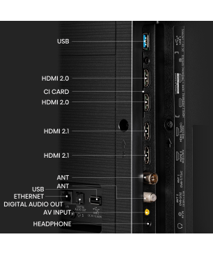 HISENSE 55U8KQ Mini LED TV (Flat, 55 Zoll / 139 cm, UHD 4K, SMART TV)