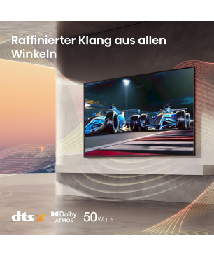 HISENSE 55U8KQ Mini LED TV (Flat, 55 Zoll / 139 cm, UHD 4K, SMART TV)