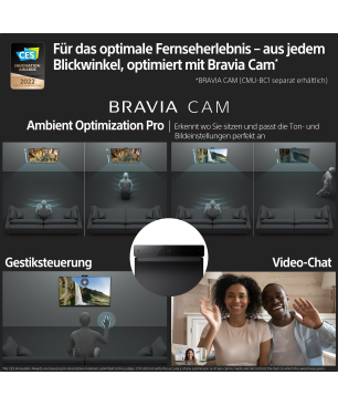 SONY BRAVIA XR-50X92K LED TV (Flat, 50 Zoll / 126 cm, UHD 4K, SMART TV, Google TV)