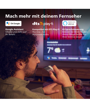 PHILIPS 50PUS8837/12 (50 Zoll) The One 4K UHD LED TV (Flat, 50 Zoll / 126 cm, UHD 4K, SMART TV, Ambilight, Android TV™ 11 (R))