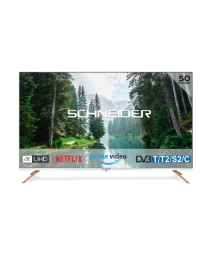 SCHNEIDER SC-50 S1 Fjord LED TV (Flat, 50 Zoll / 127 cm, UHD 4K, SMART TV)