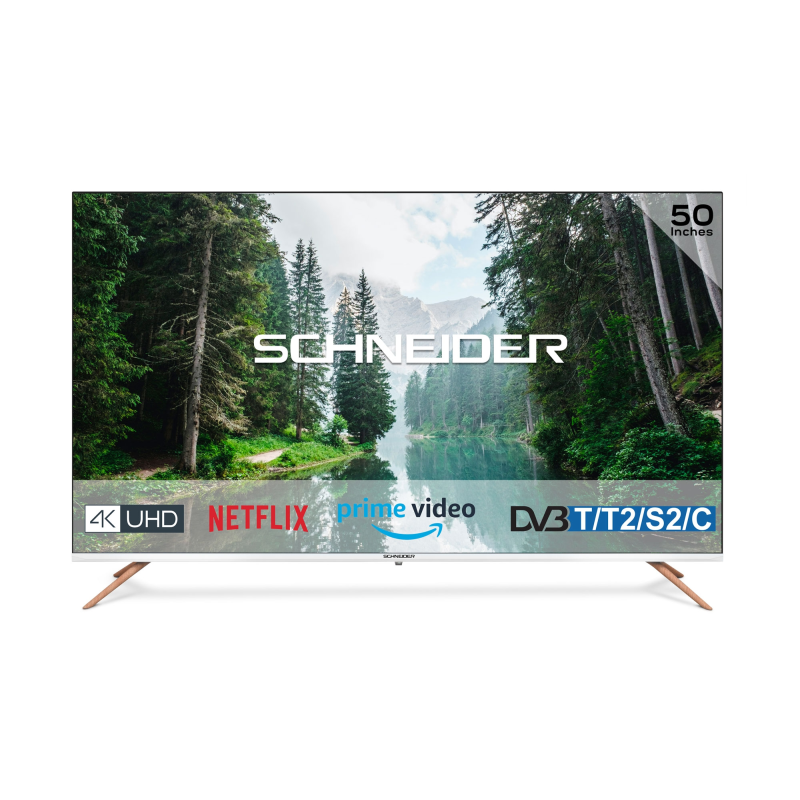 SCHNEIDER SC-50 S1 Fjord LED TV (Flat, 50 Zoll / 127 cm, UHD 4K, SMART TV)
