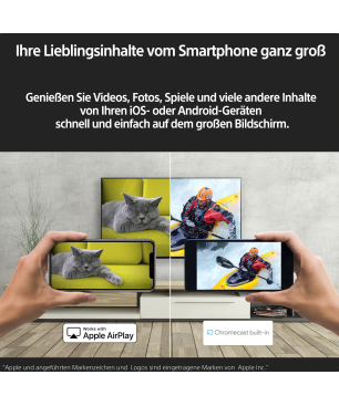 SONY BRAVIA KD-55X80K LED TV (Flat, 55 Zoll / 139 cm, UHD 4K, SMART TV, Google TV)