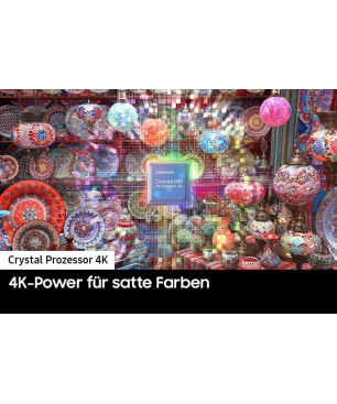 SAMSUNG GU65CU7179 LED TV (Flat, 65 Zoll / 163 cm, UHD 4K, SMART TV, Tizen)