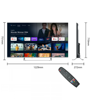 SMART TECH 55 Zoll QLED Smart TV 55QA20V3 LED TV (Flat, 55 Zoll / 139 cm, UHD 4K, SMART TV, android 11.0)