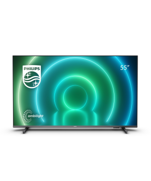PHILIPS 55PUS7906/12 LED TV (Flat, 55 Zoll / 139 cm, UHD 4K, SMART TV, Ambilight, Android TV™ 10 (Q))