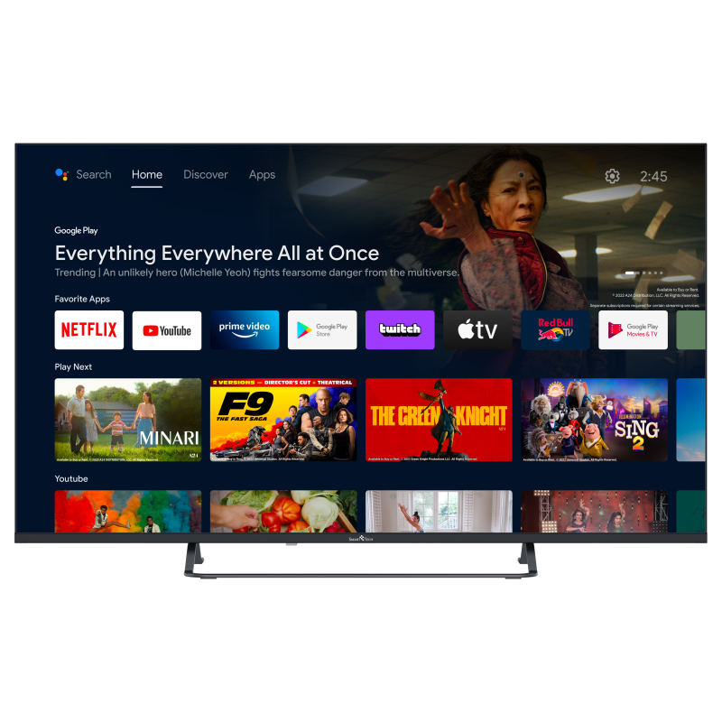 SMART TECH 50 Zoll Smart TV 50UA20V3 Fernseher (Flat, 50 Zoll / 126 cm, UHD 4K, SMART TV, android 11.0)