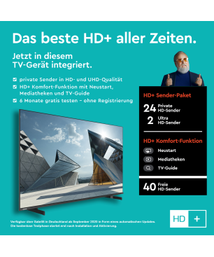 TELEFUNKEN 55QL5D63DAY QLED TV (Flat, 55 Zoll / 139 cm, UHD 4K)
