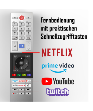 TELEFUNKEN 55QL5D63DAY QLED TV (Flat, 55 Zoll / 139 cm, UHD 4K)