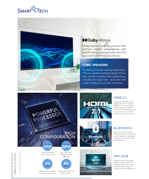 SMART TECH 50 Zoll Smart TV 50UA20V3 Fernseher (Flat, 50 Zoll / 126 cm, UHD 4K, SMART TV, android 11.0)